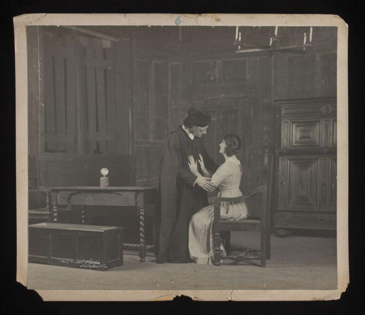 Vintage Theater Stage Play Scene