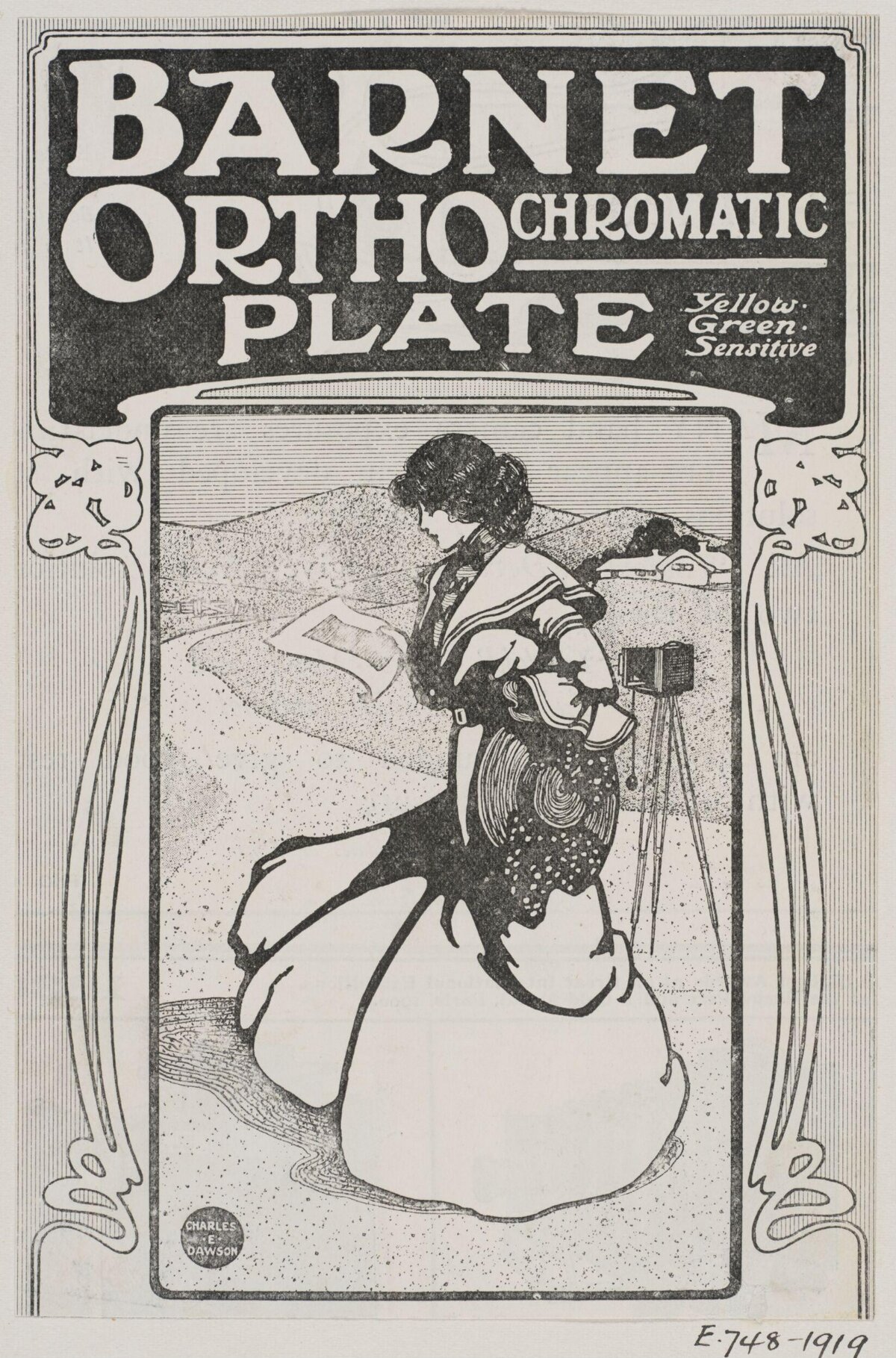 Vintage Barnet Orthochromatic Plate Ad
