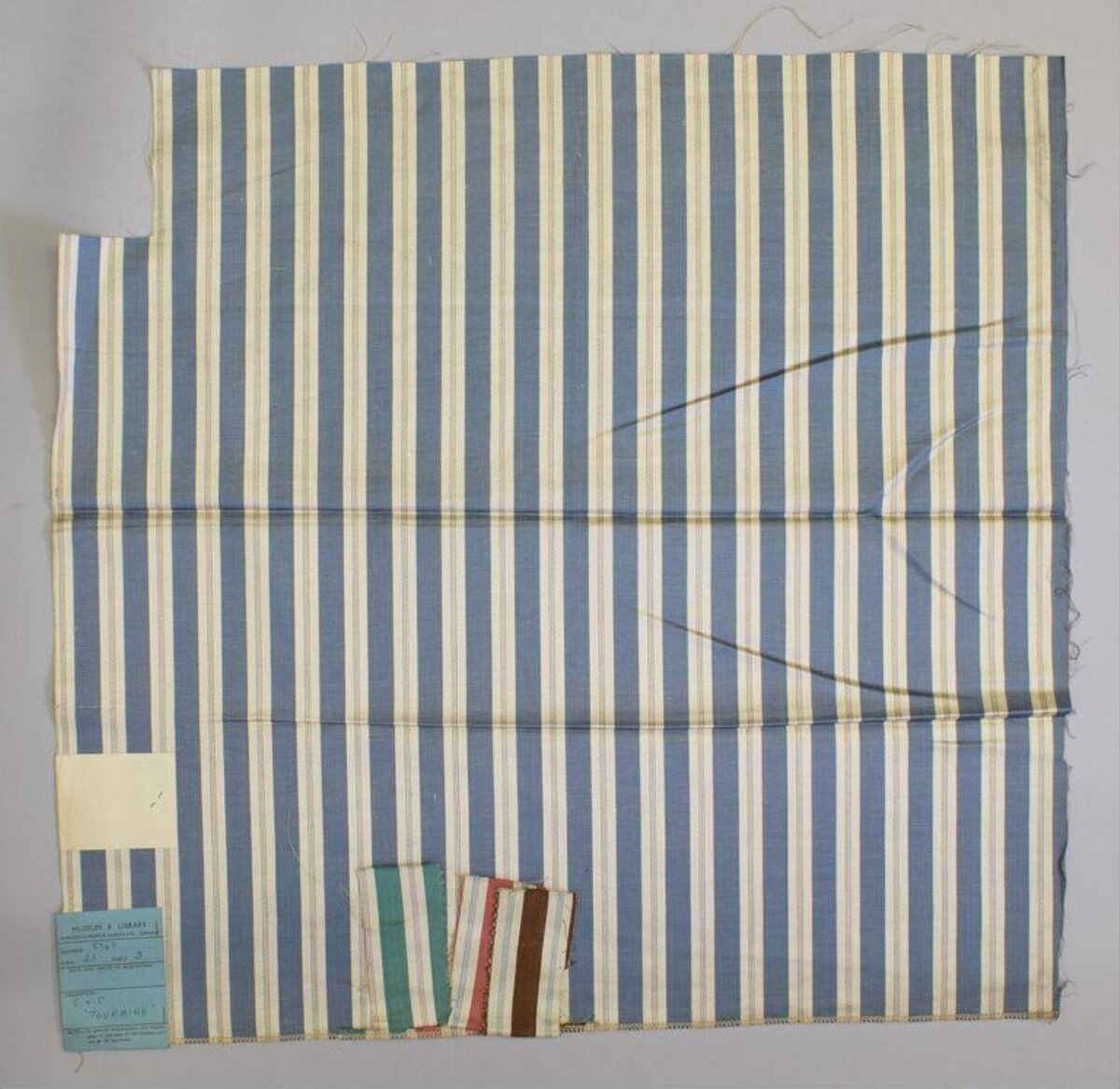 Vintage Striped Fabric Sample