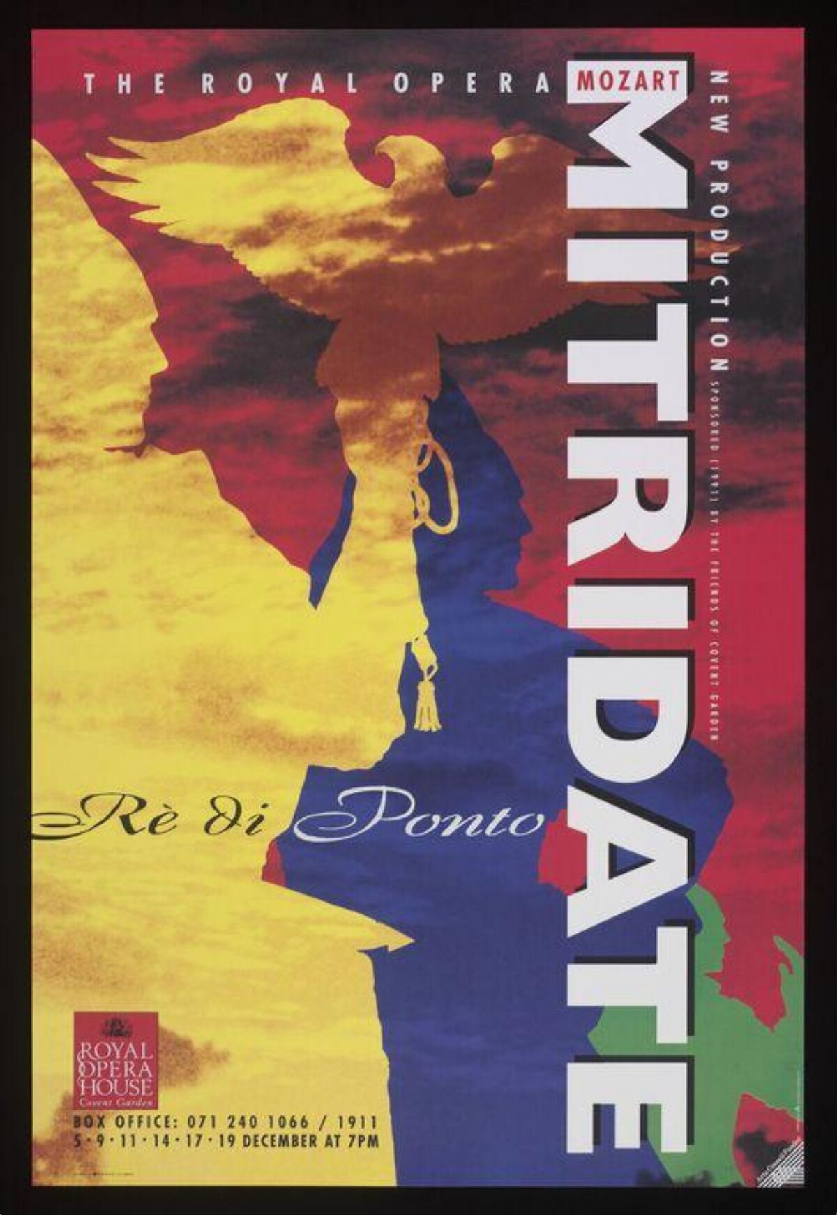 Royal Opera Mitridate Performance Poster