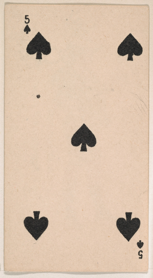 Five of Spades Playing Card — Games