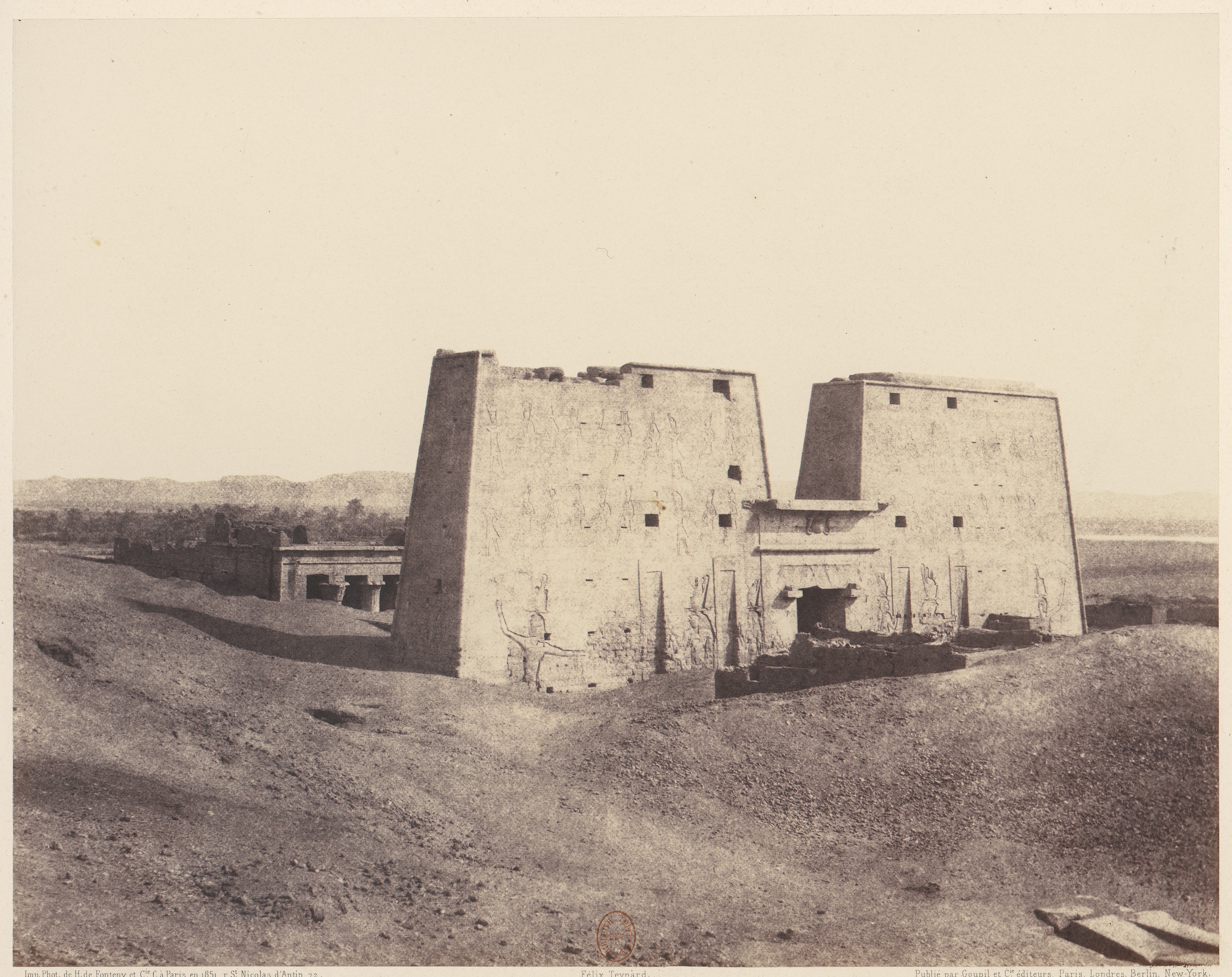 Ancient Egyptian Temple Pylon Ruins