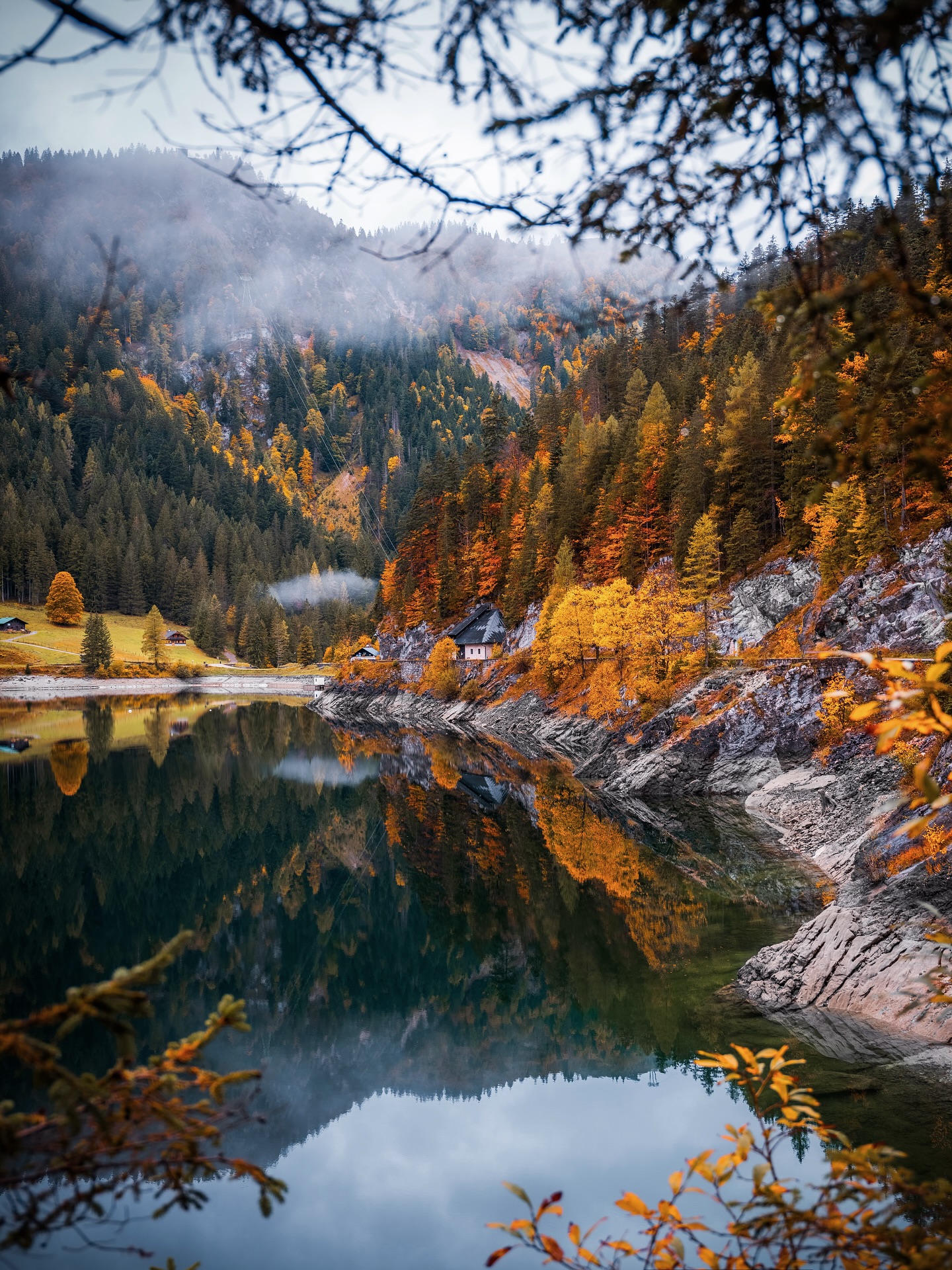 Autumn Mountain Lake Reflections