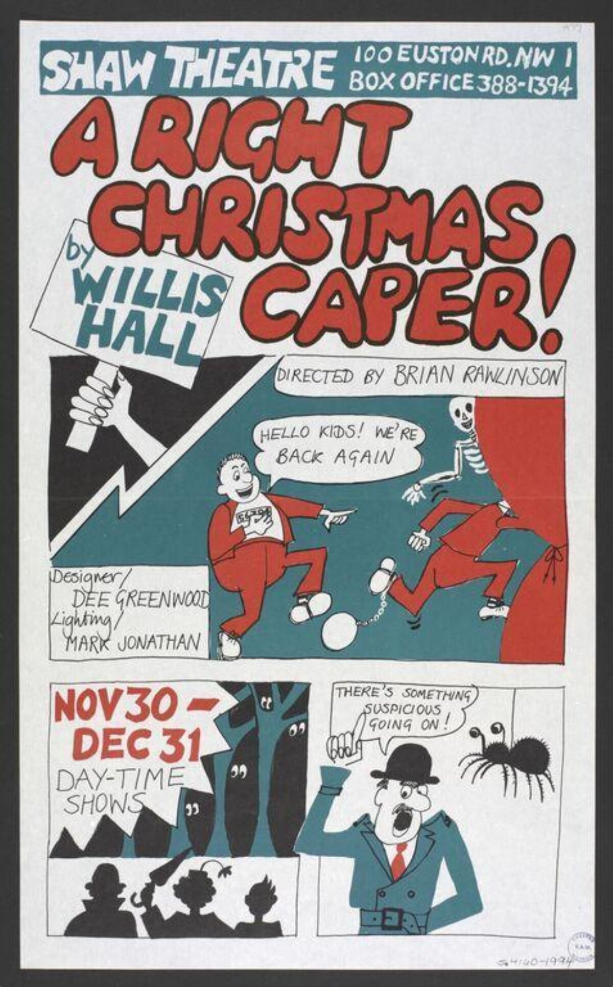 A Right Christmas Caper Theatre Poster