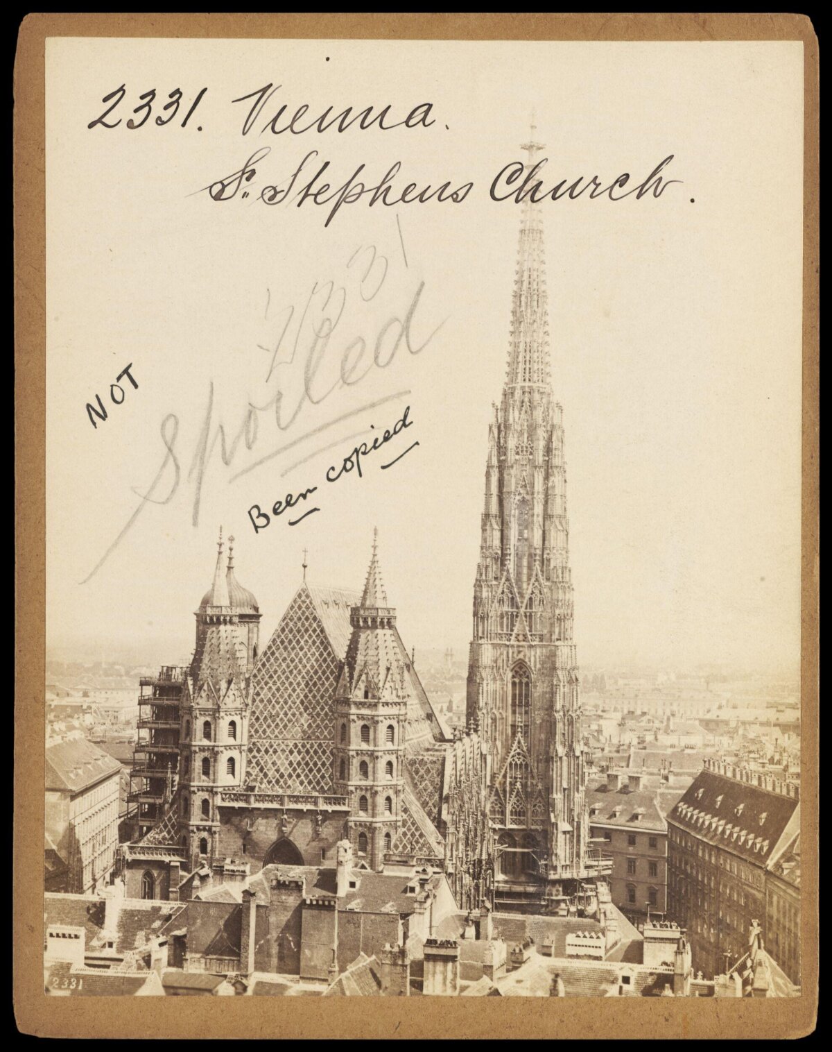 Vintage Photo of Vienna's St. Stephen's Church