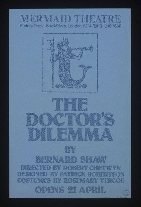 The Doctor's Dilemma Theatre Poster