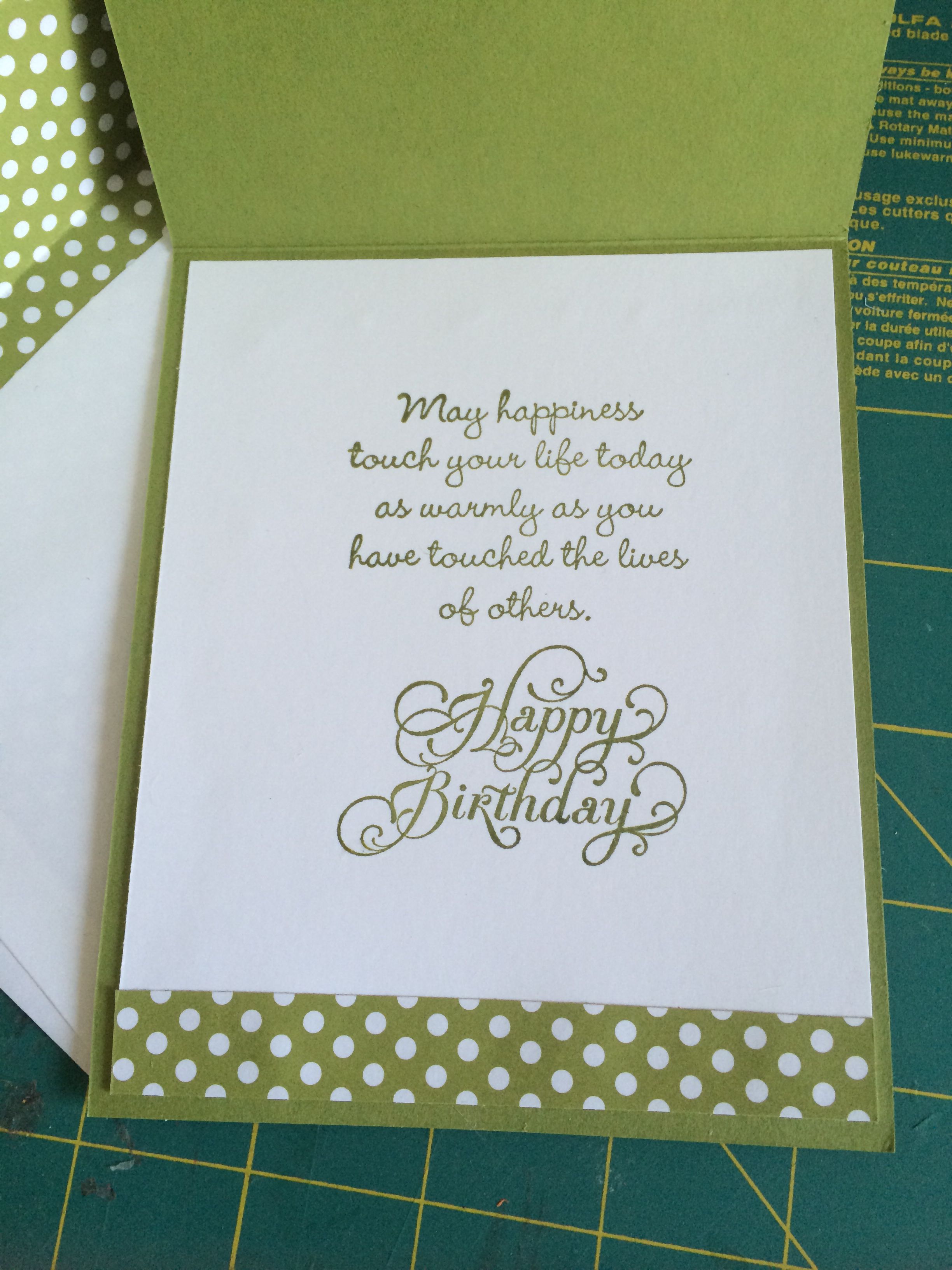 Handmade Open Birthday Greeting Card