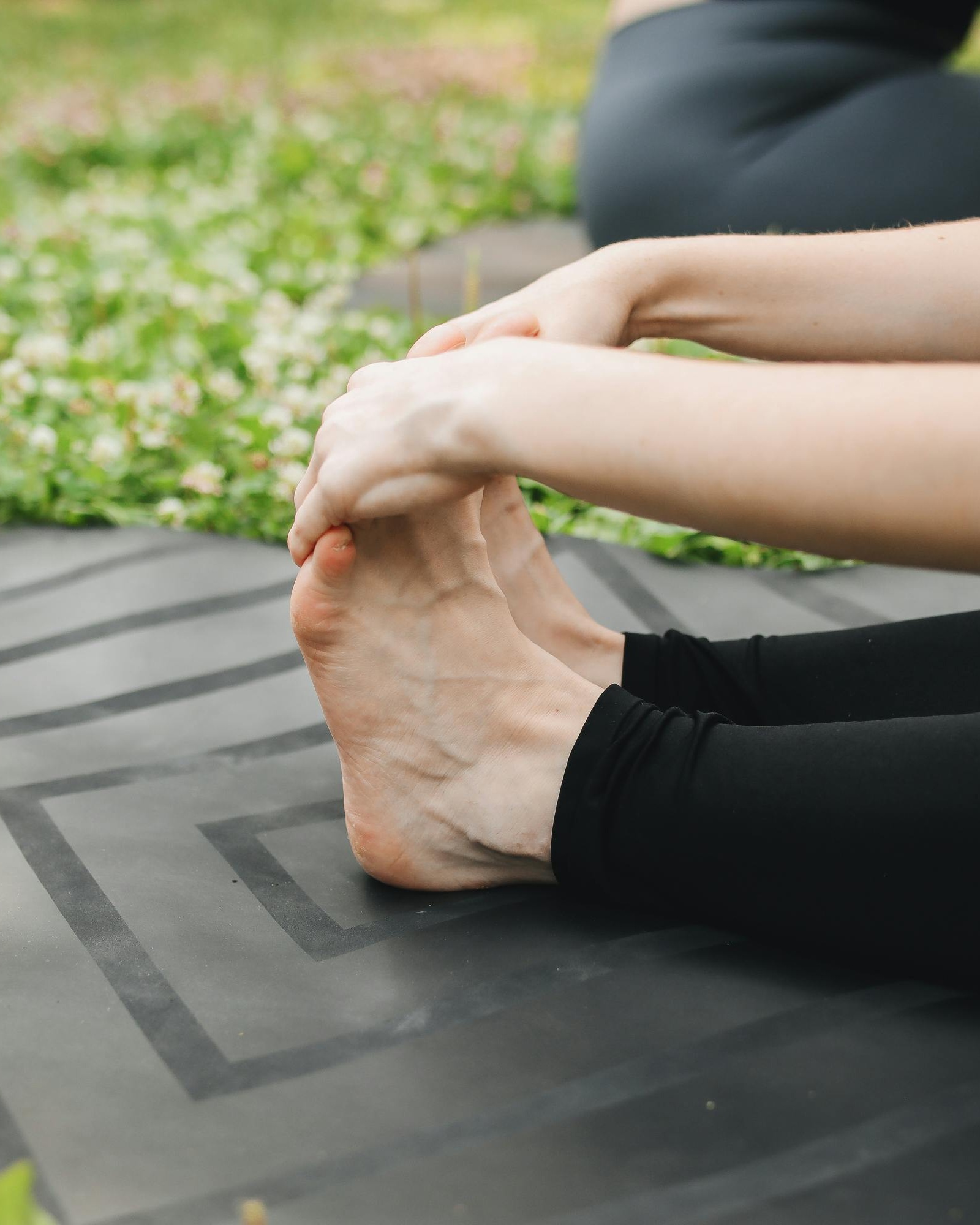 Outdoor Yoga Seated Stretch