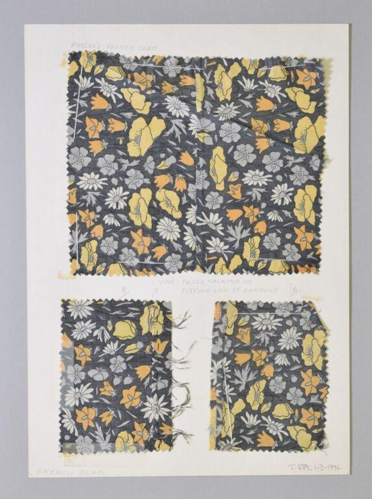 Floral Patterned Fabric Sewing Samples