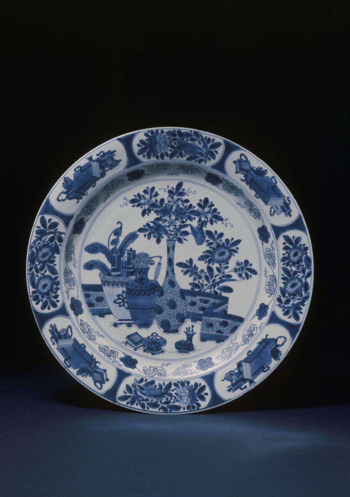 Chinese Blue and White Porcelain Plate
