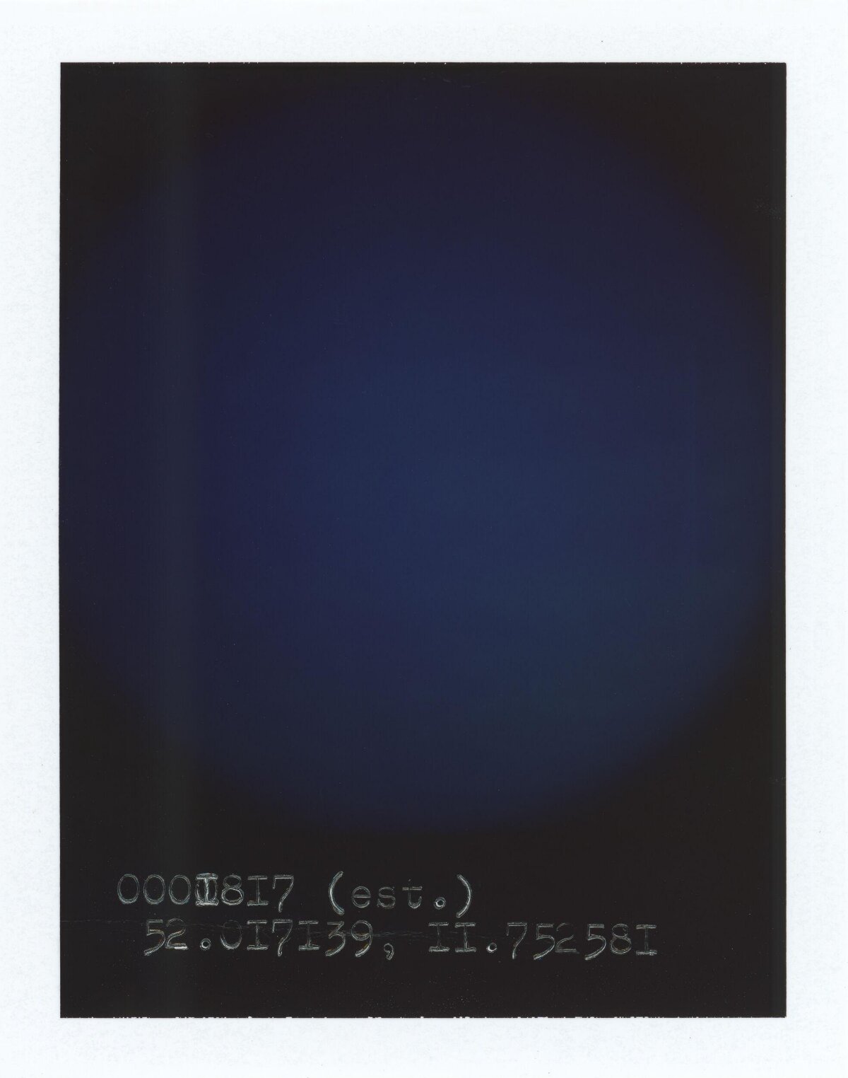Dark Background with Hand-Stamped Coordinates