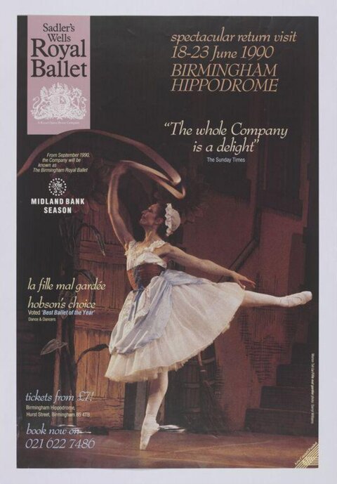 1990 Royal Ballet Performance Poster