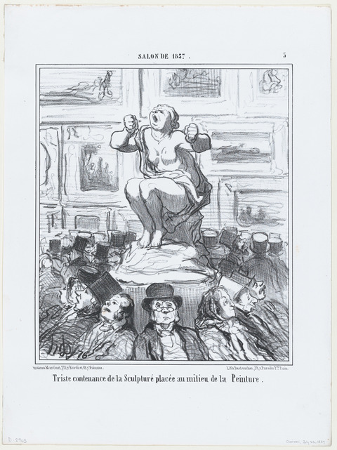 1857 Salon Sculpture Caricature