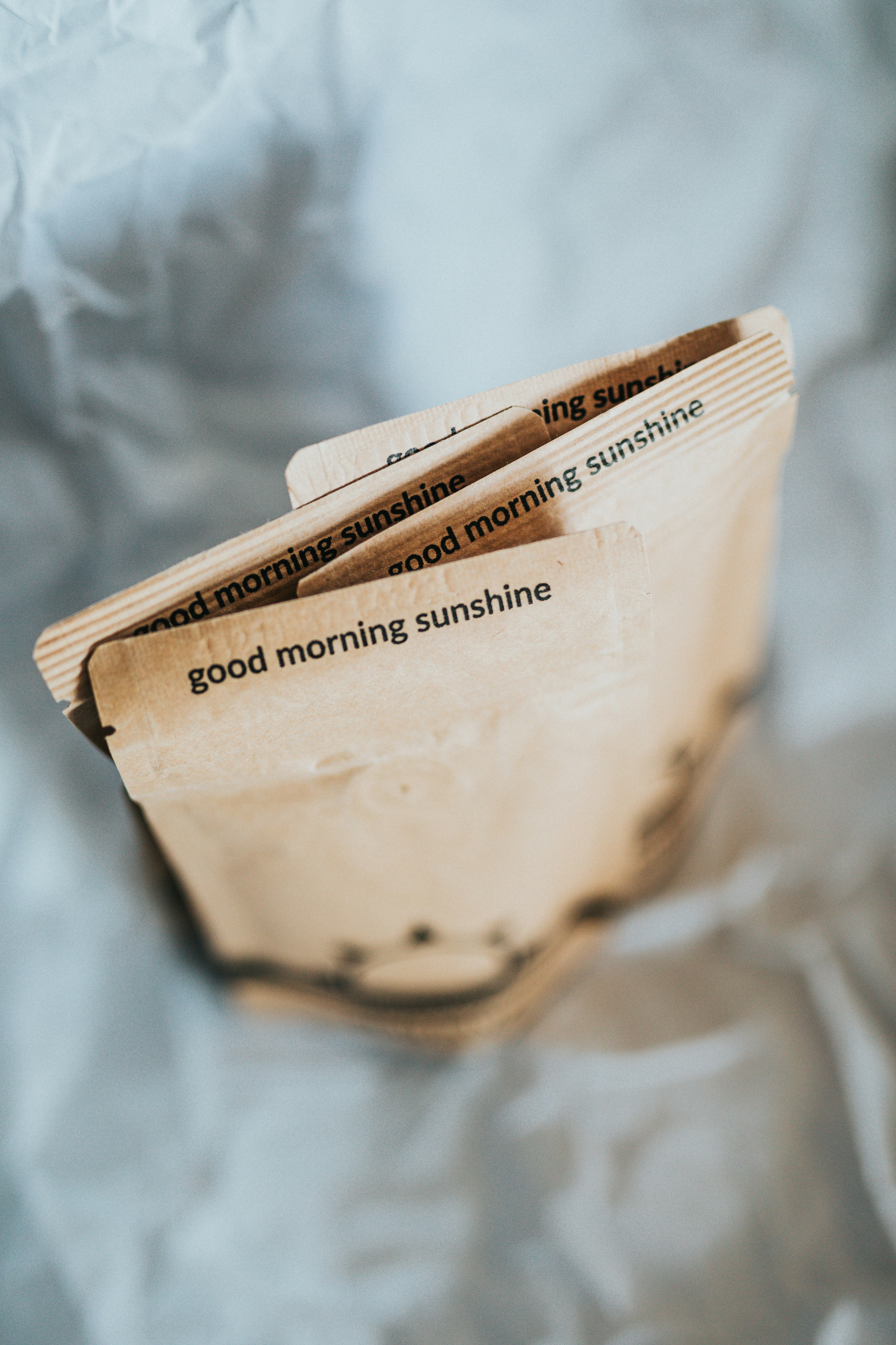Stacked Good Morning Sunshine Paper Bags