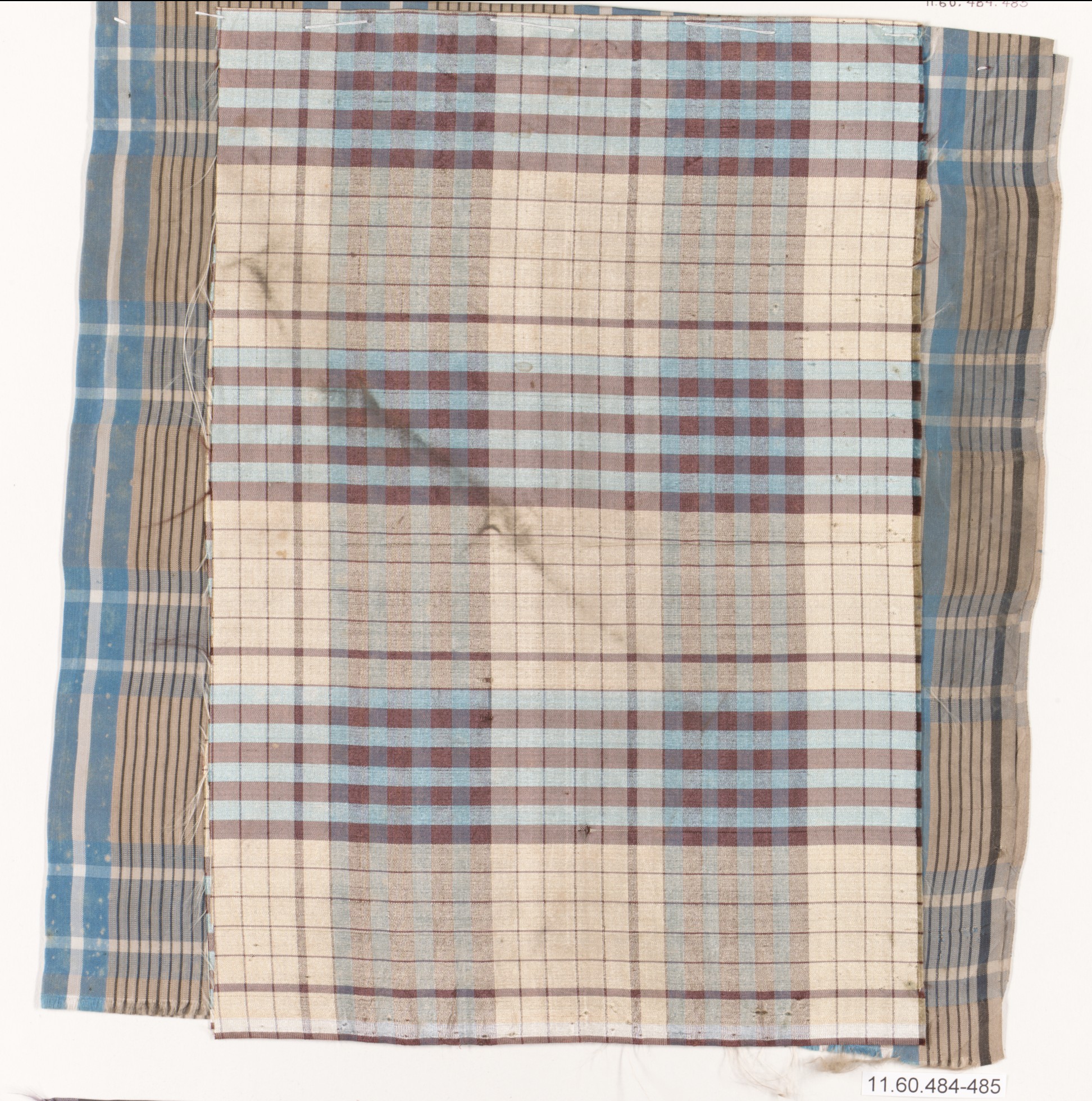 Vintage Plaid Fabric Swatches