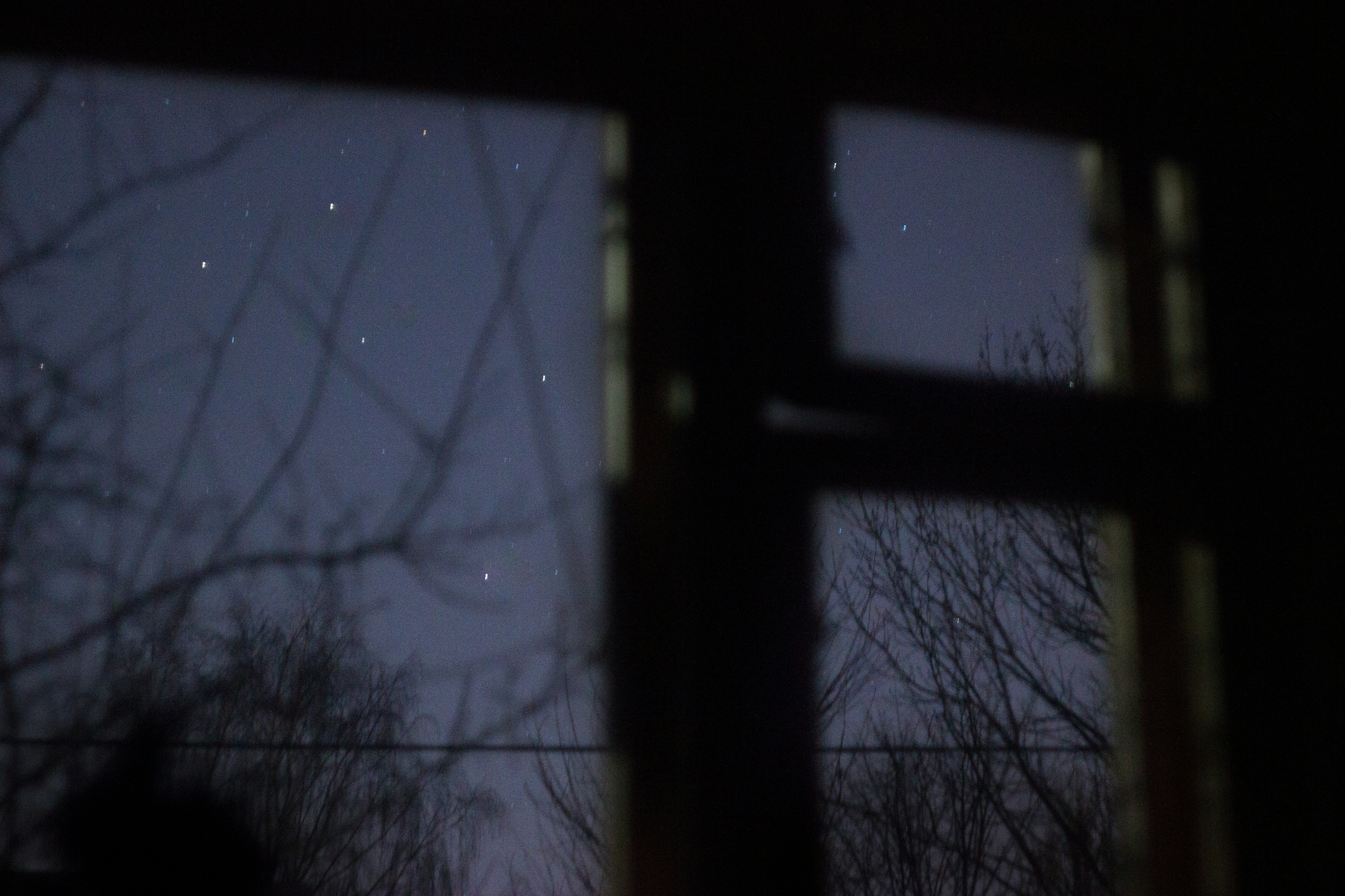 Starry Night Through Window