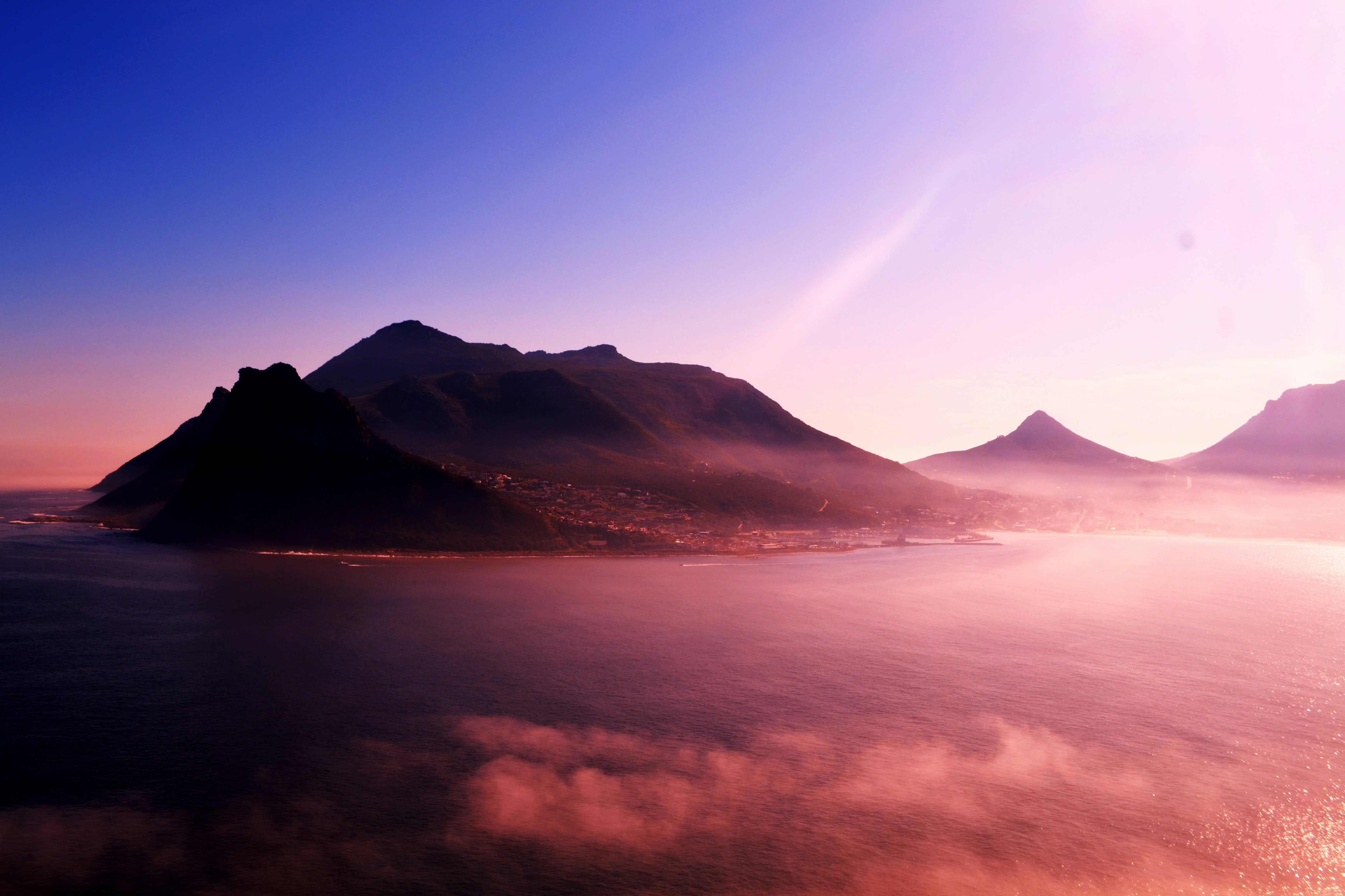 Twilight Coastal Mountain Seascape
