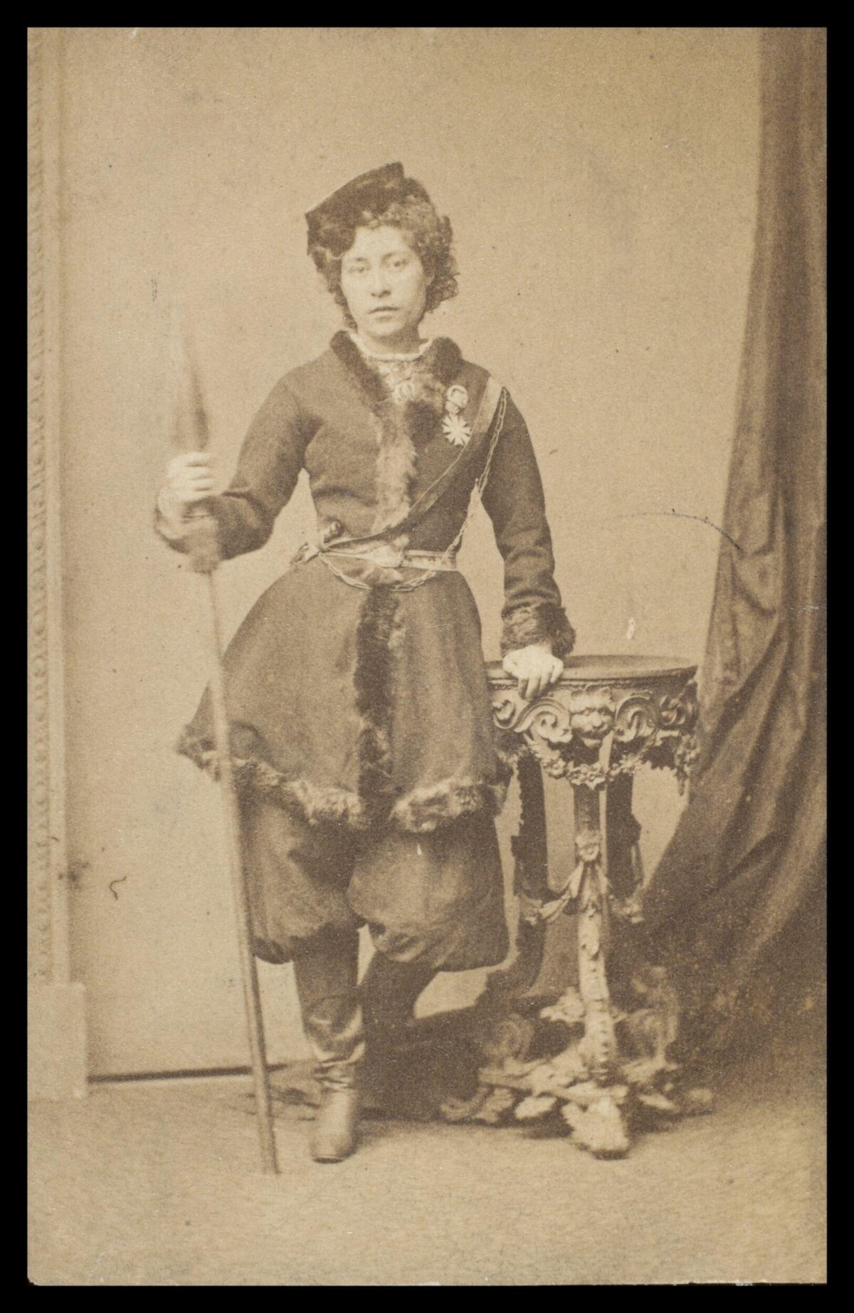 Vintage Portrait of Person in Hunting Attire