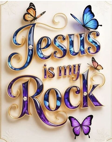 Jesus Is My Rock Decorative Art