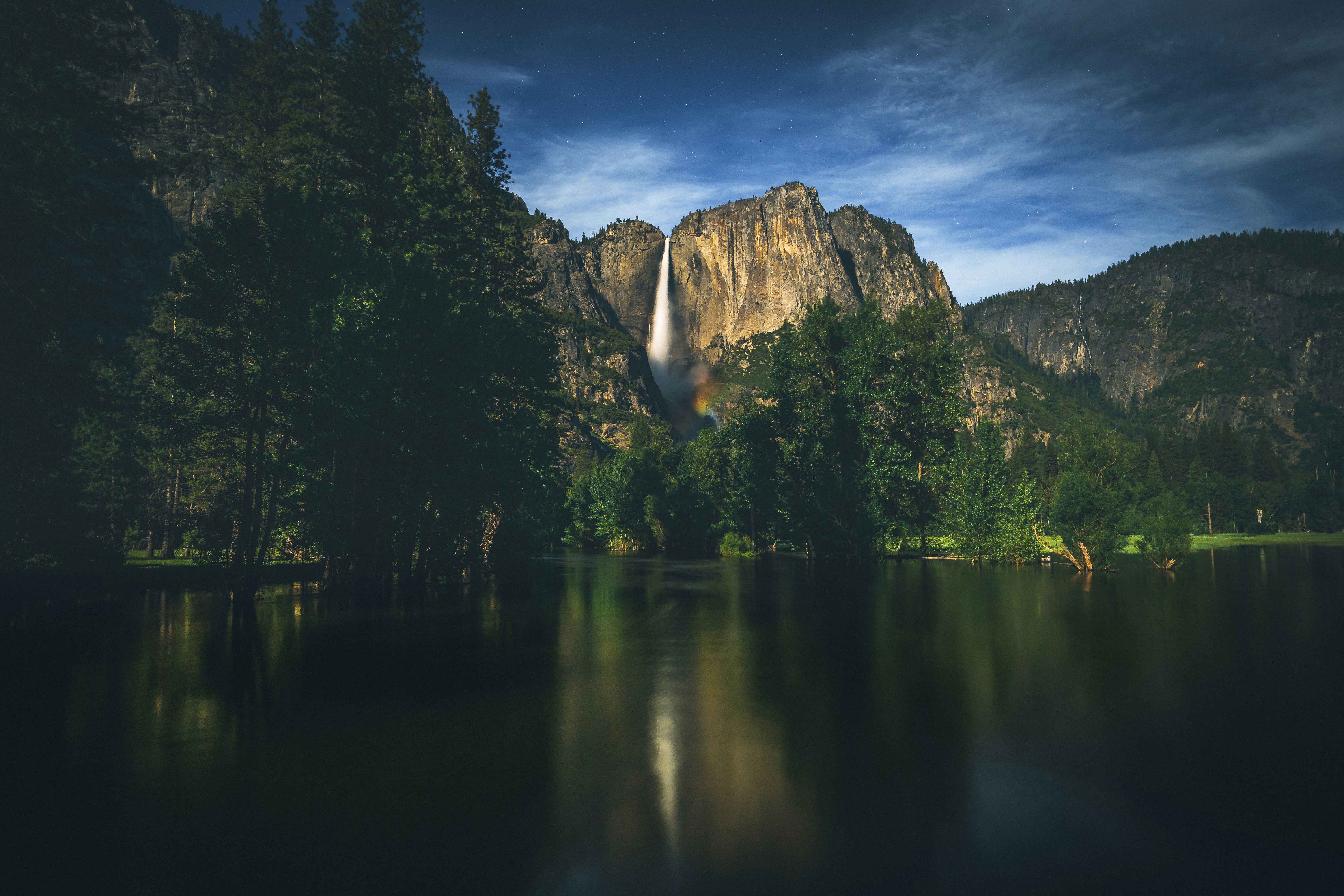 Yosemite Falls River Reflection