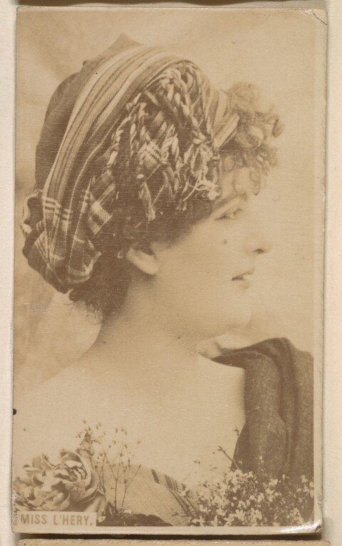 Vintage Portrait of Miss L'Hery