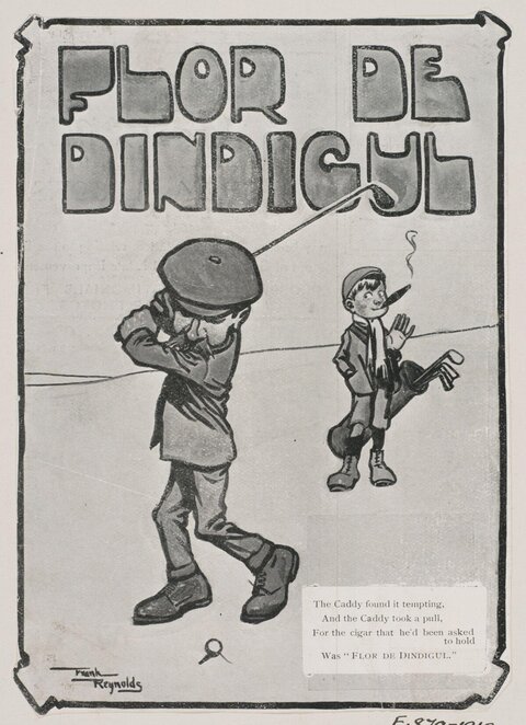 Flor de Dindigul Cigar Cartoon