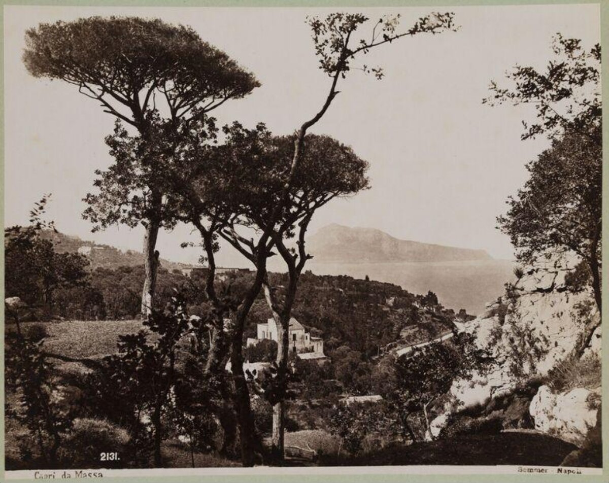 Vintage View of Capri From Massa
