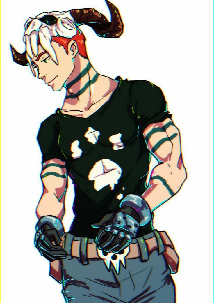 Anime Styled Horned Male Character