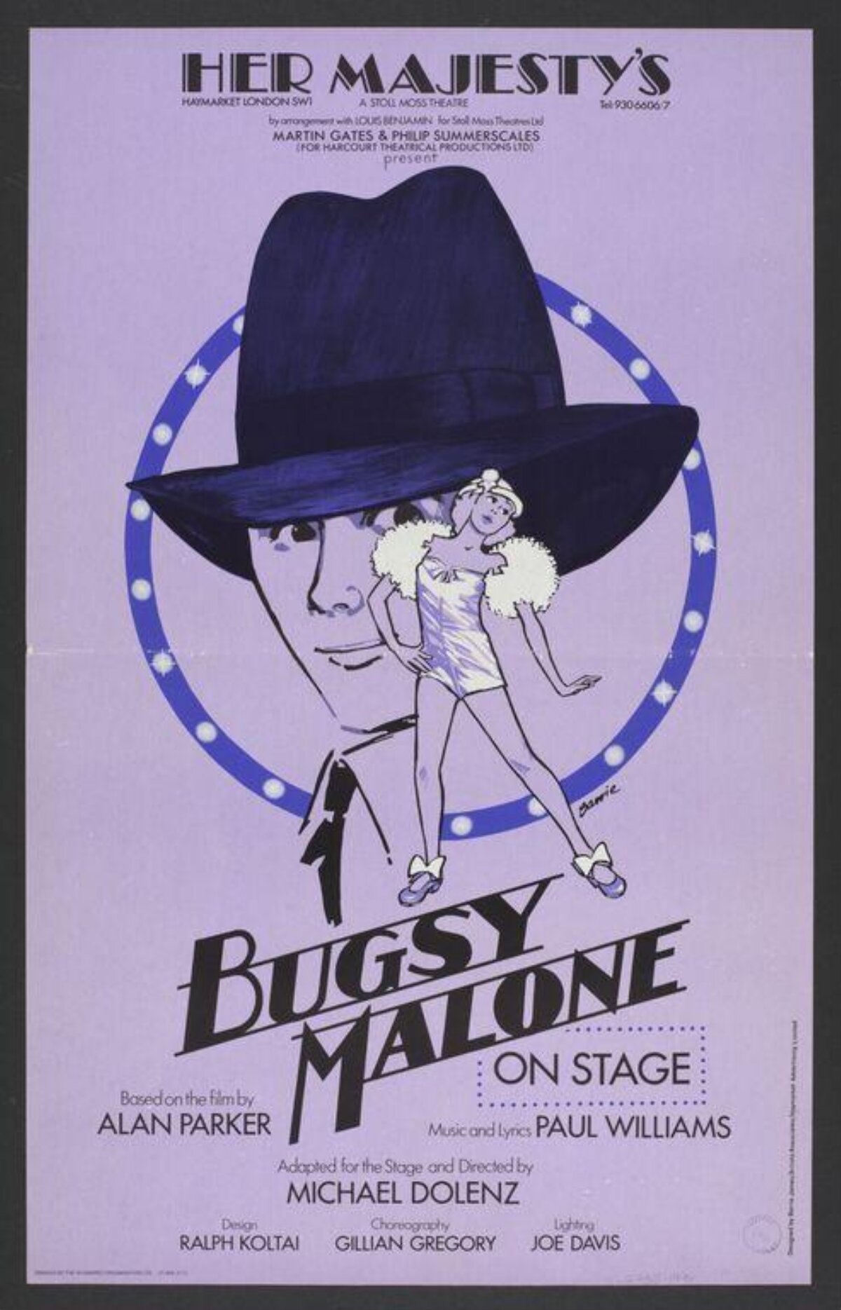 Bugsy Malone Stage Play Poster