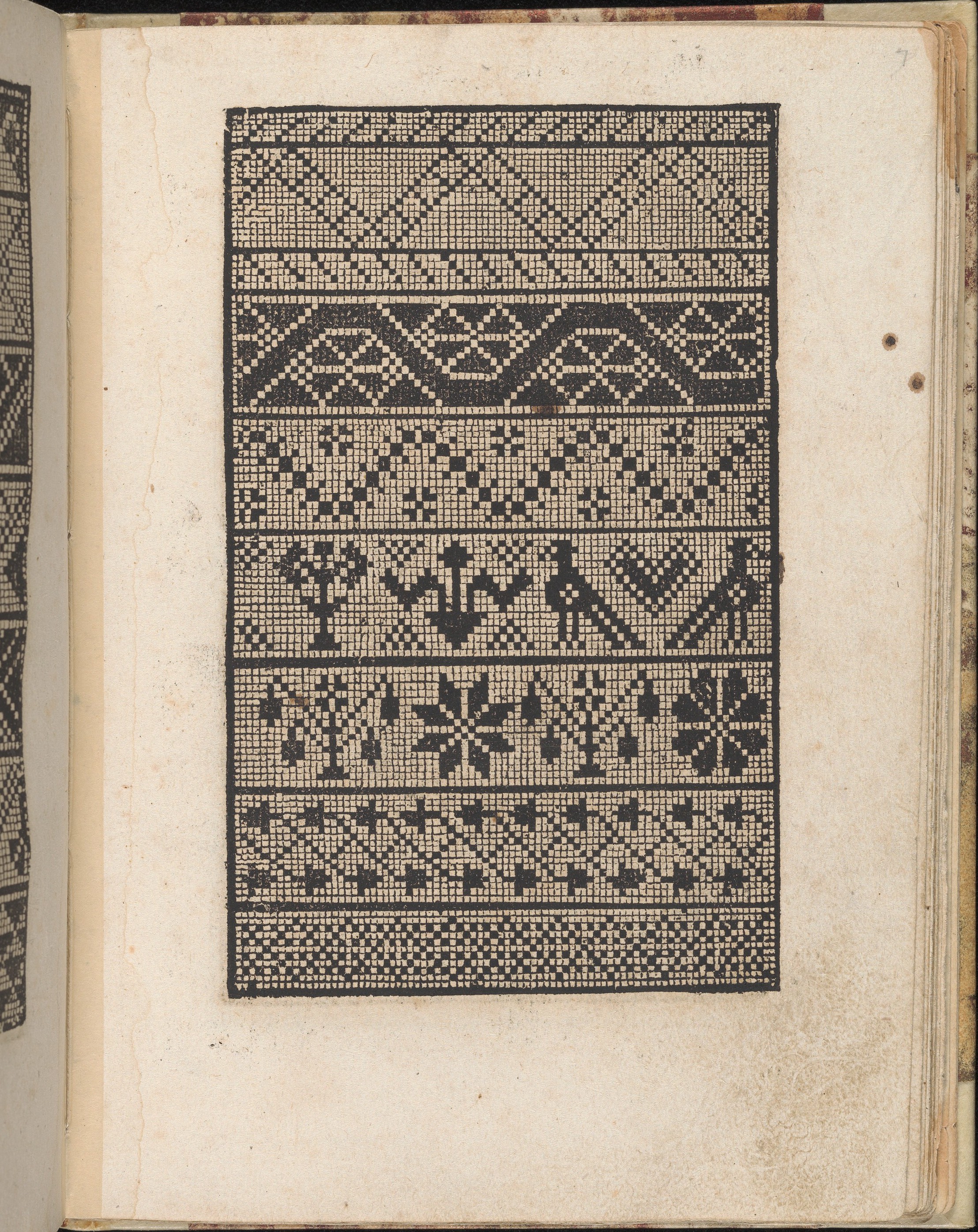 Vintage Cross-Stitch Pattern Sample