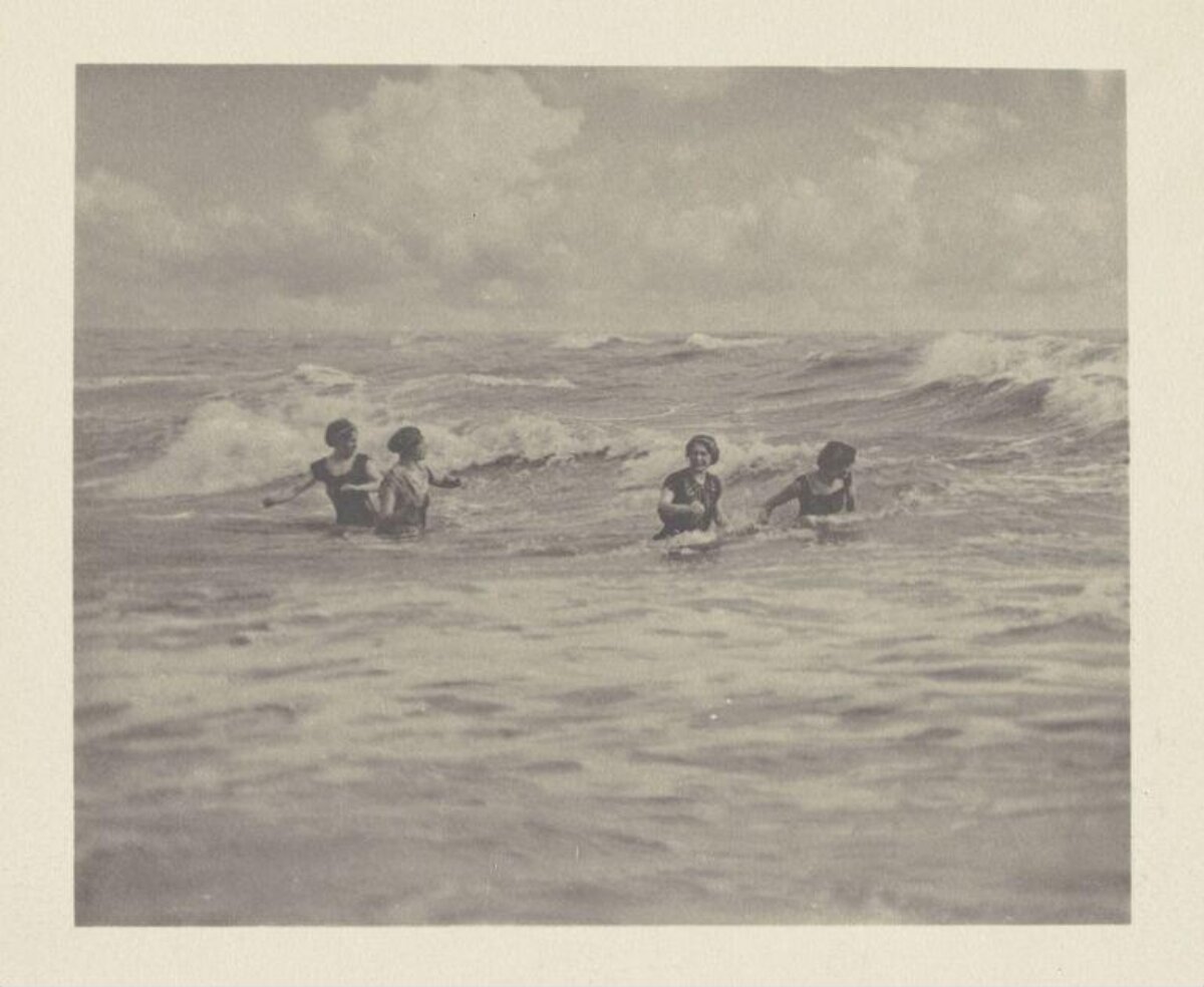 Four Women Bathing in the Sea