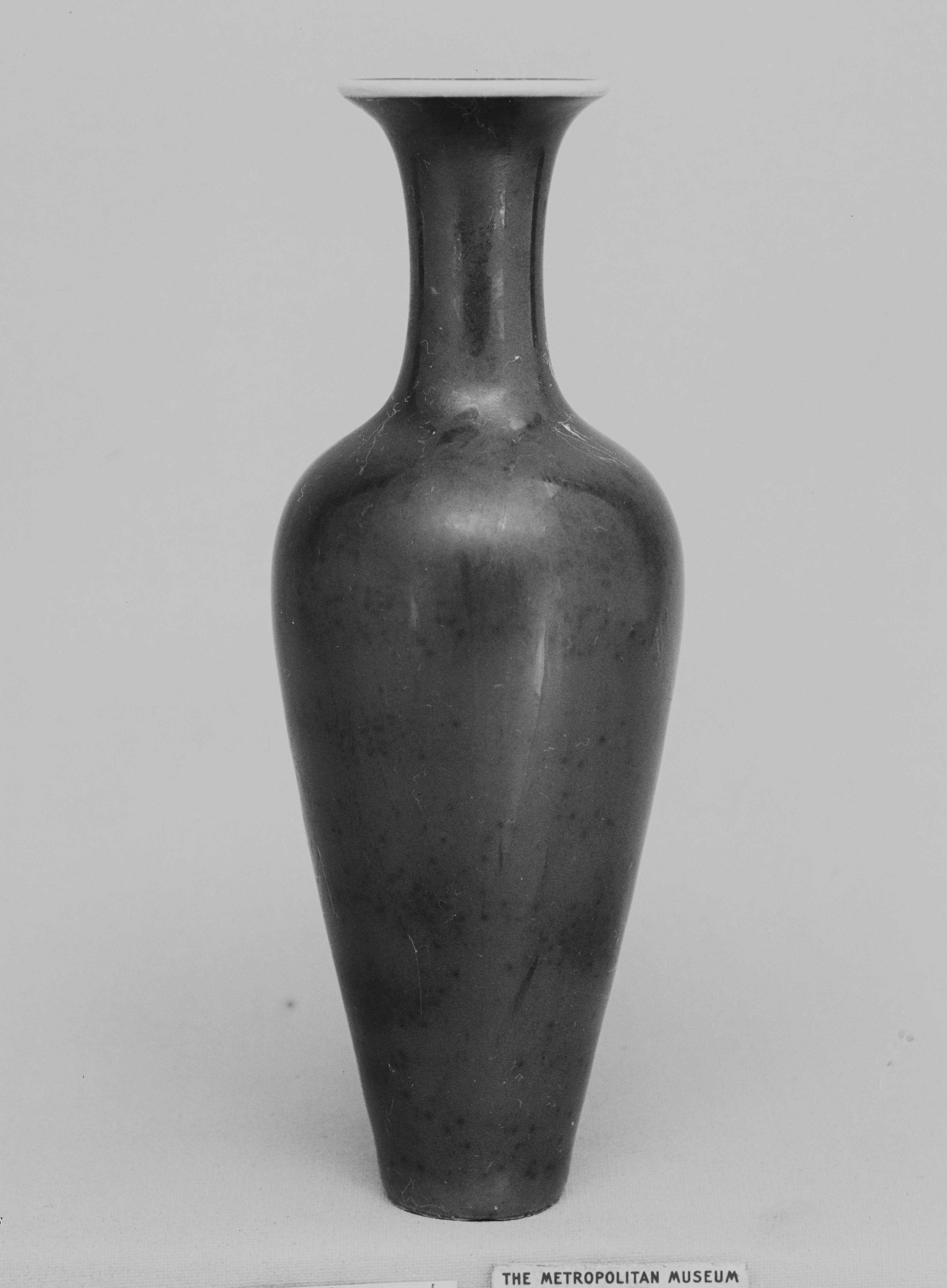 Dark Glazed Porcelain Vase