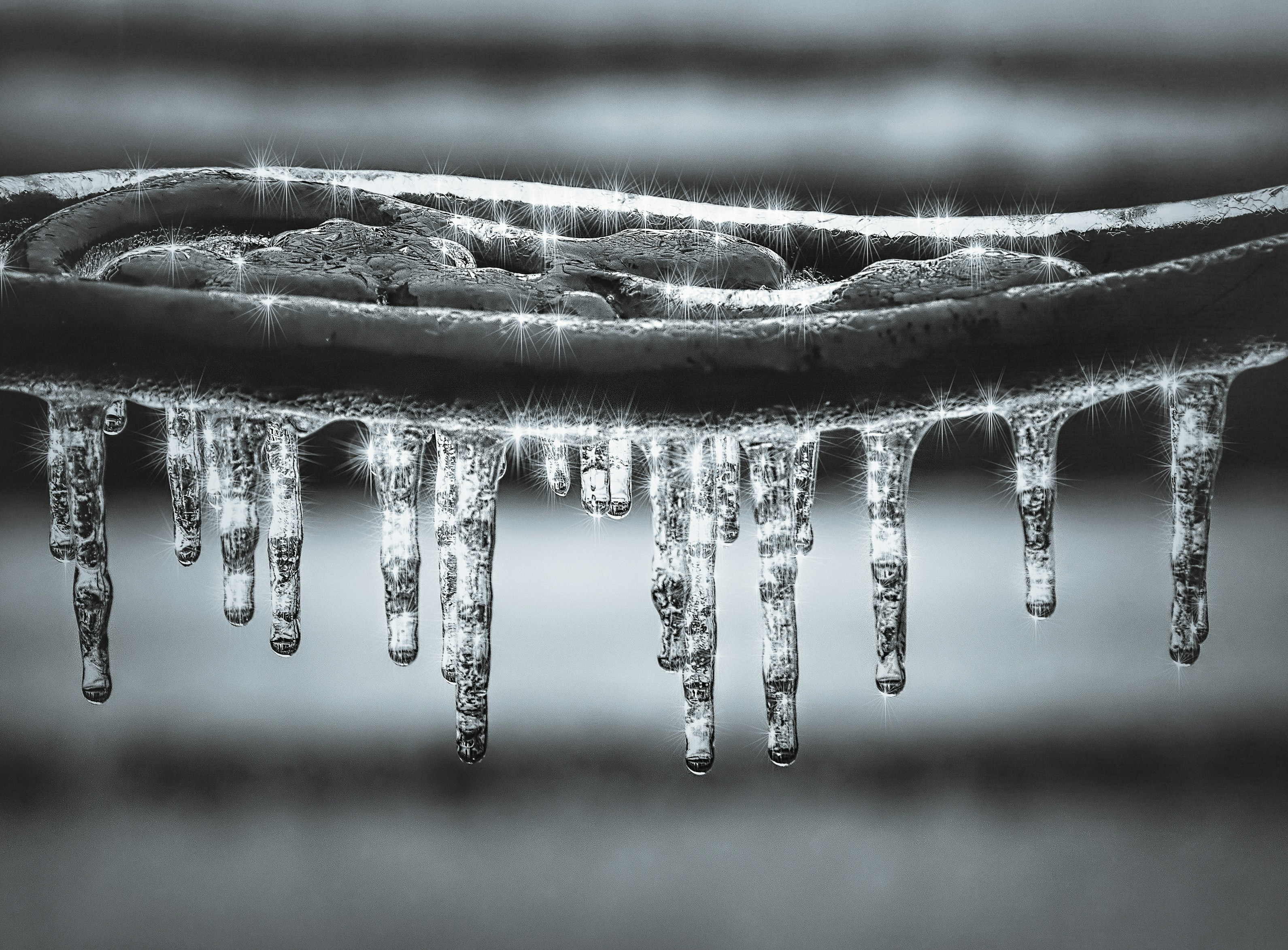 Sparkling Hanging Icicles