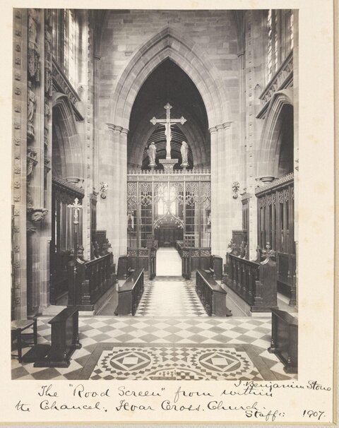 1907 Rood Screen at Hoar Cross Church