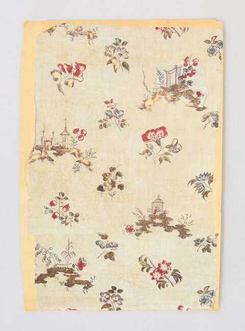 Antique Printed Textile Fragment