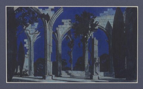 Ruined Gothic Arches Painting