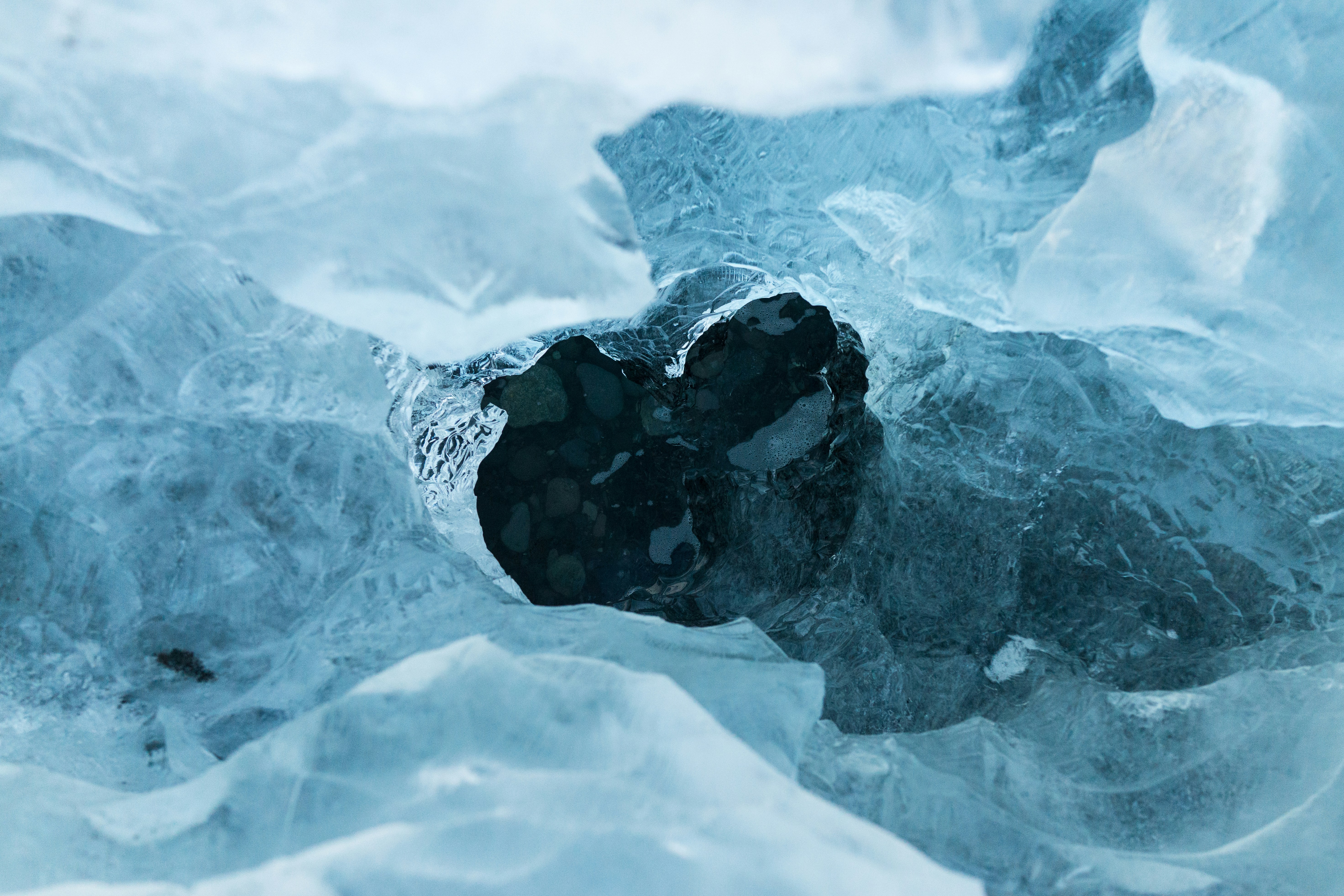 Heart Shaped Hole in Ice