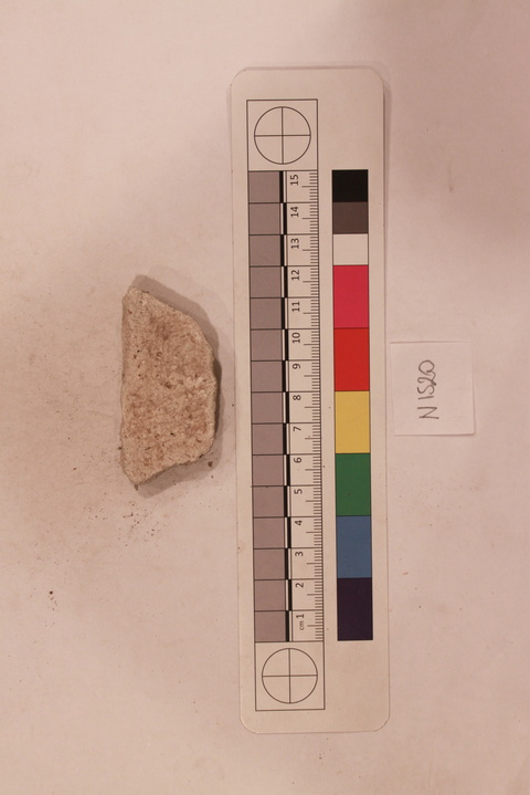 Archaeological Pottery Fragment with Scale