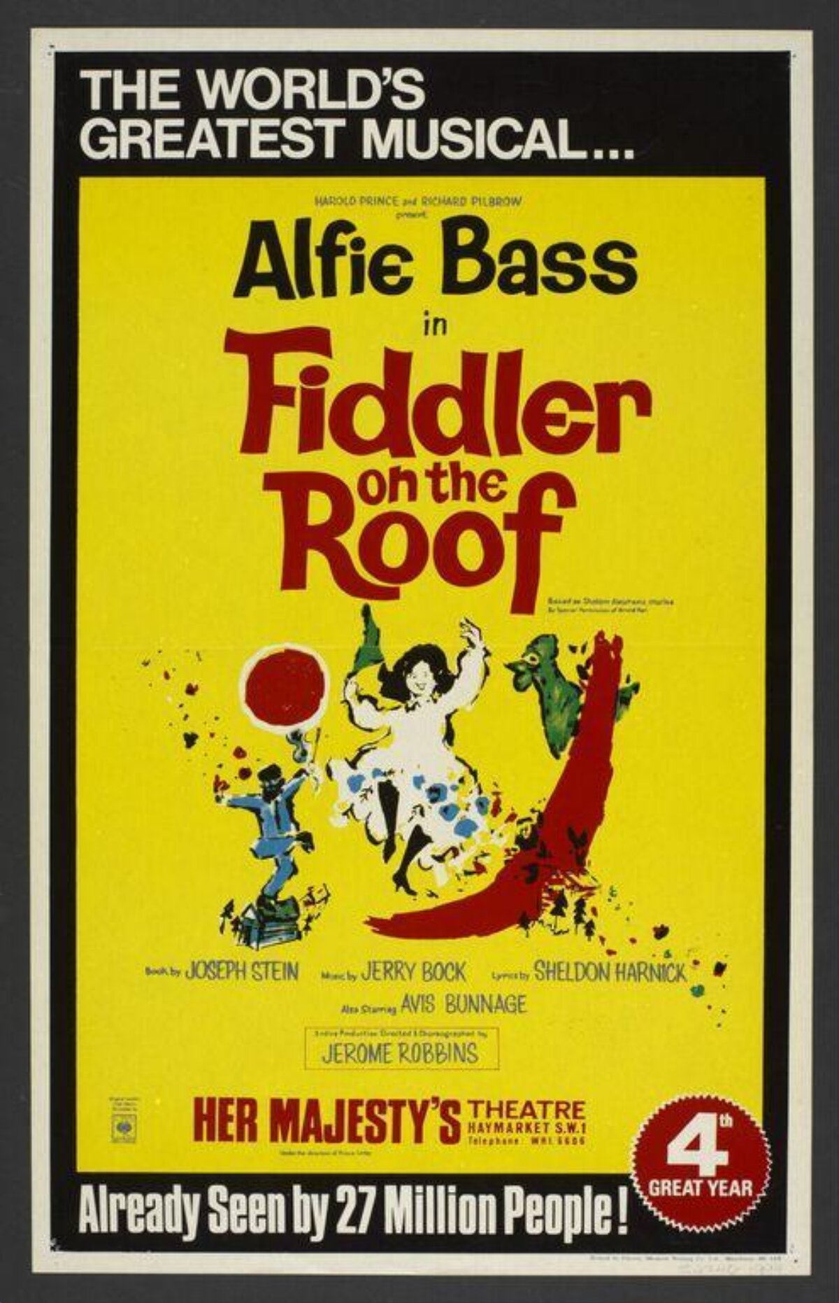 Fiddler on the Roof Musical Poster