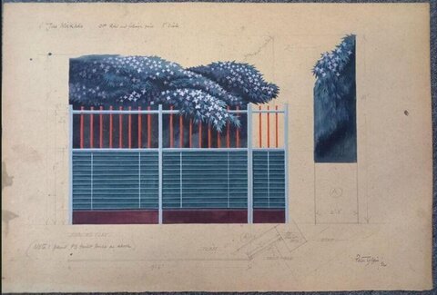 The Mikado Stage Set Design Sketch