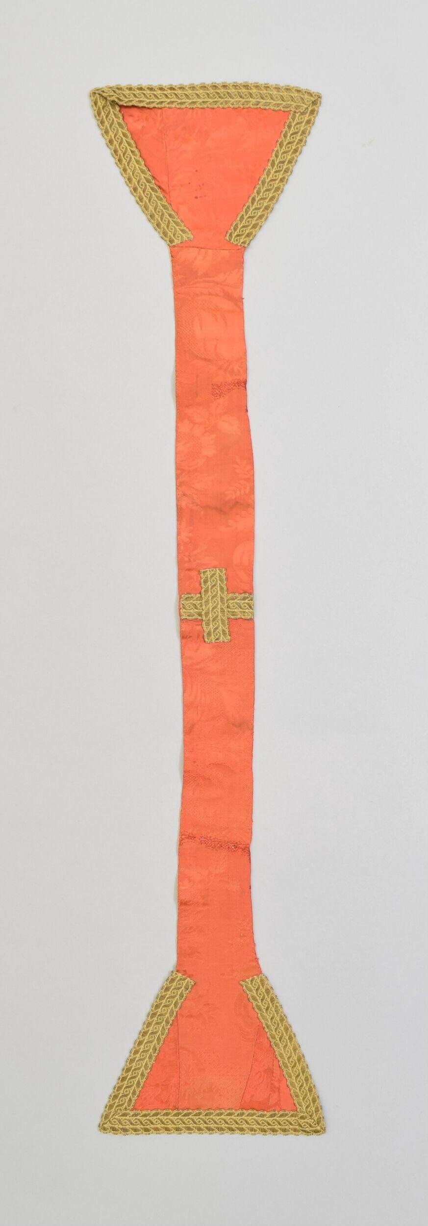 Orange Embroidered Liturgical Stole