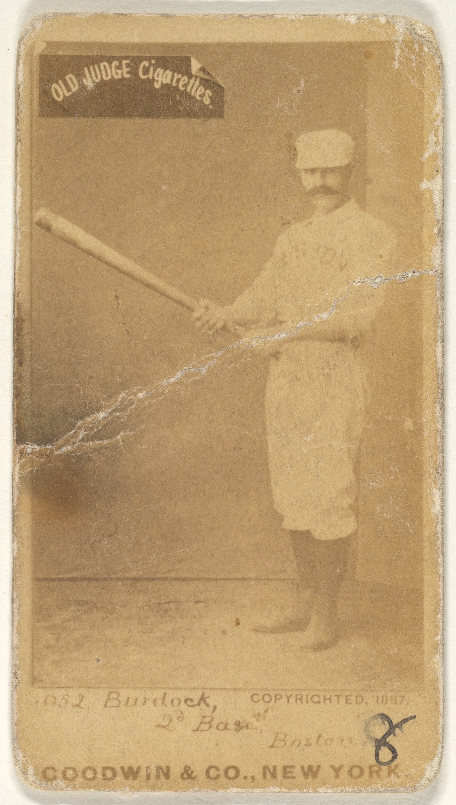 1887 Old Judge Boston Baseball Card