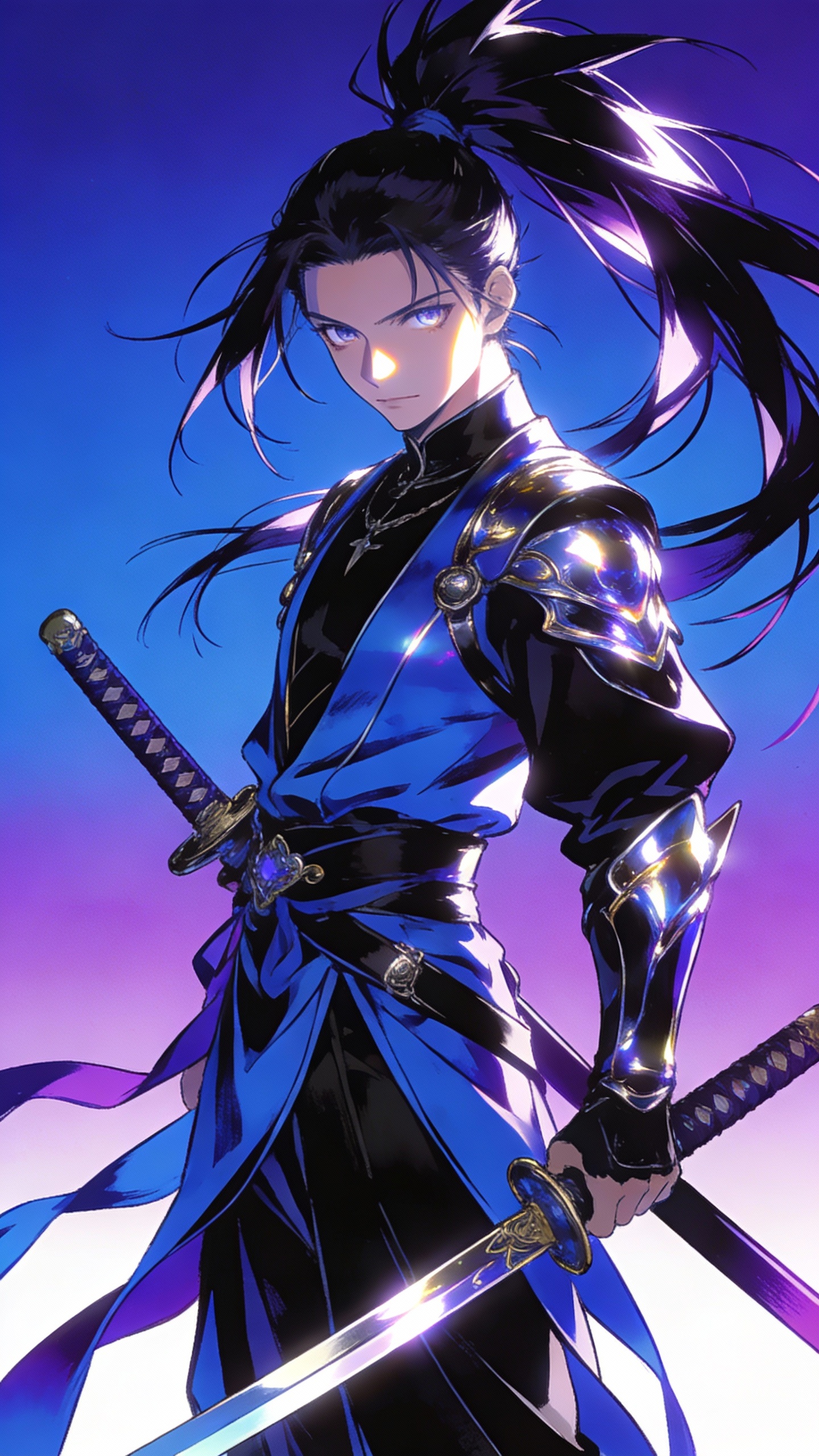 Anime Dual Katana Swordsman