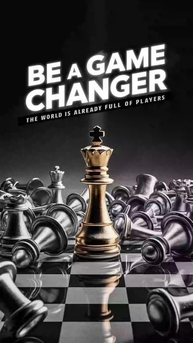Be A Game Changer Motivational Poster
