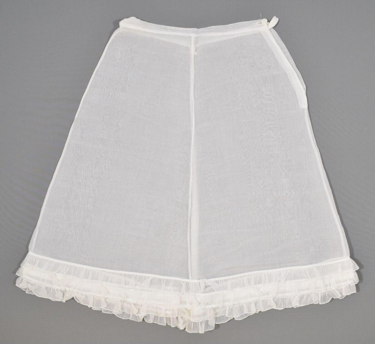 White Ruffled Sheer Underskirt