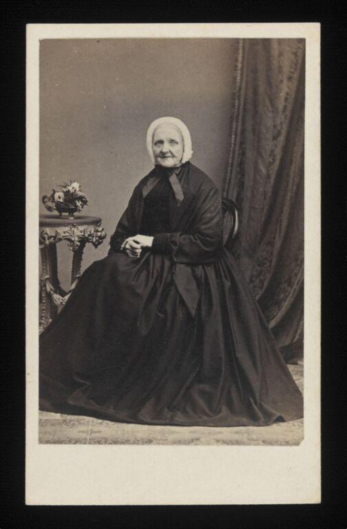 Vintage Portrait of Seated Elderly Woman