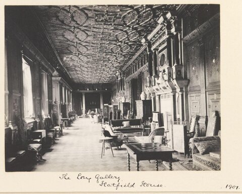 Long Gallery at Hatfield House 1901