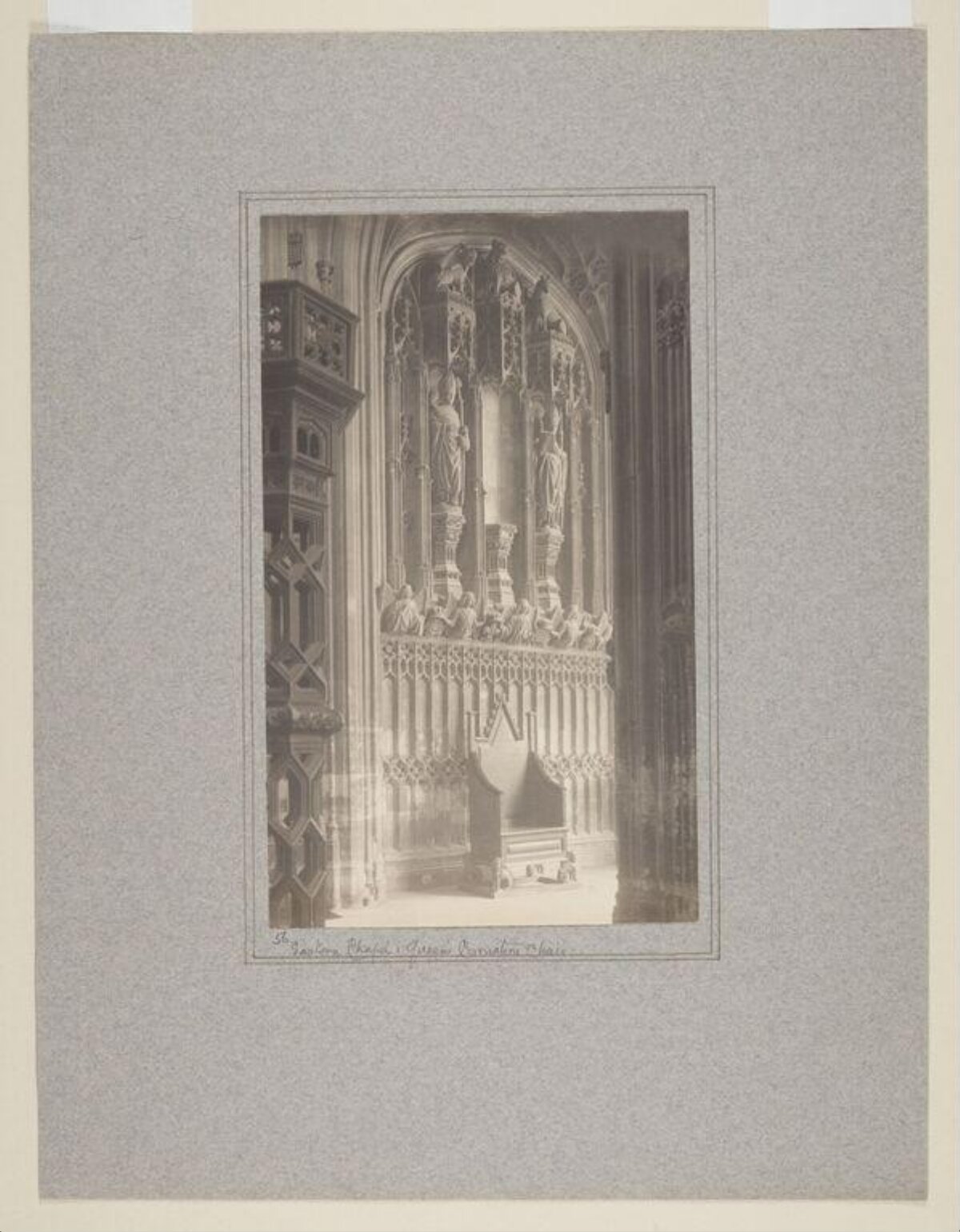 Vintage Photo of St George's Coronation Chair