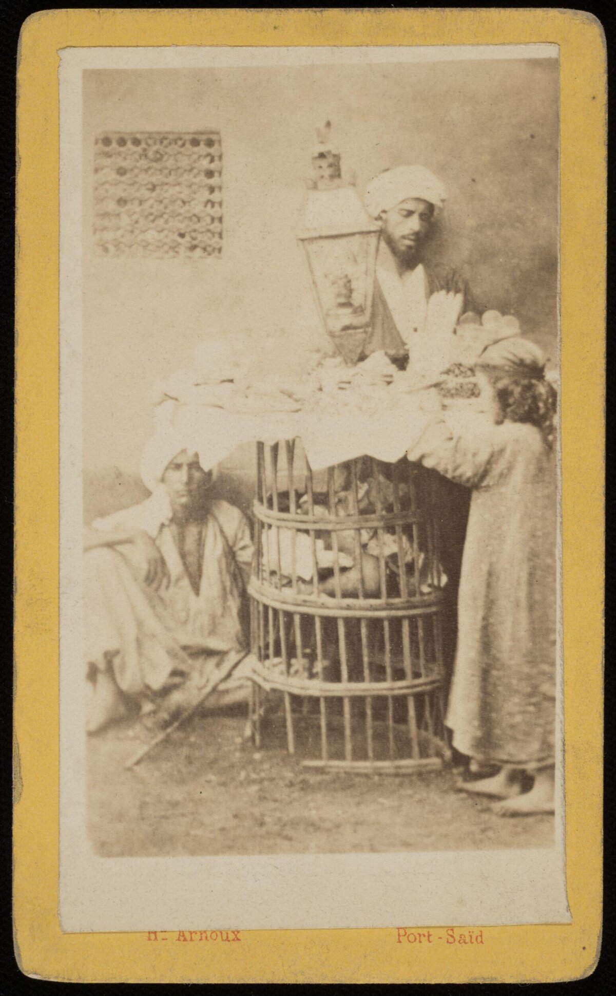 Port Said Street Vendor Old Photograph