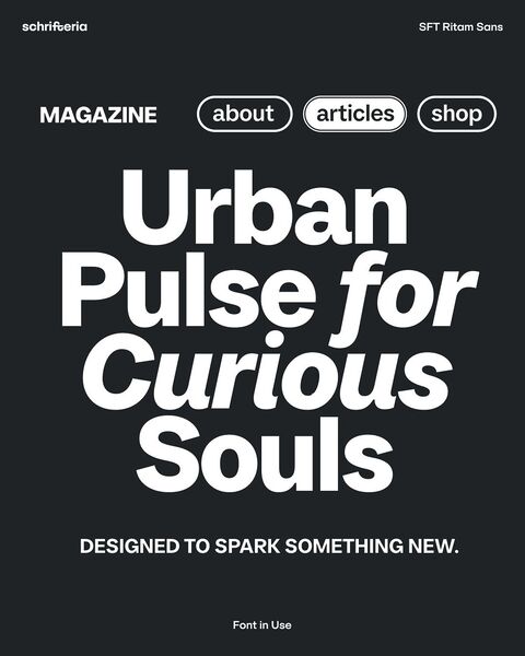 SFT Ritam Sans Font Showcase
